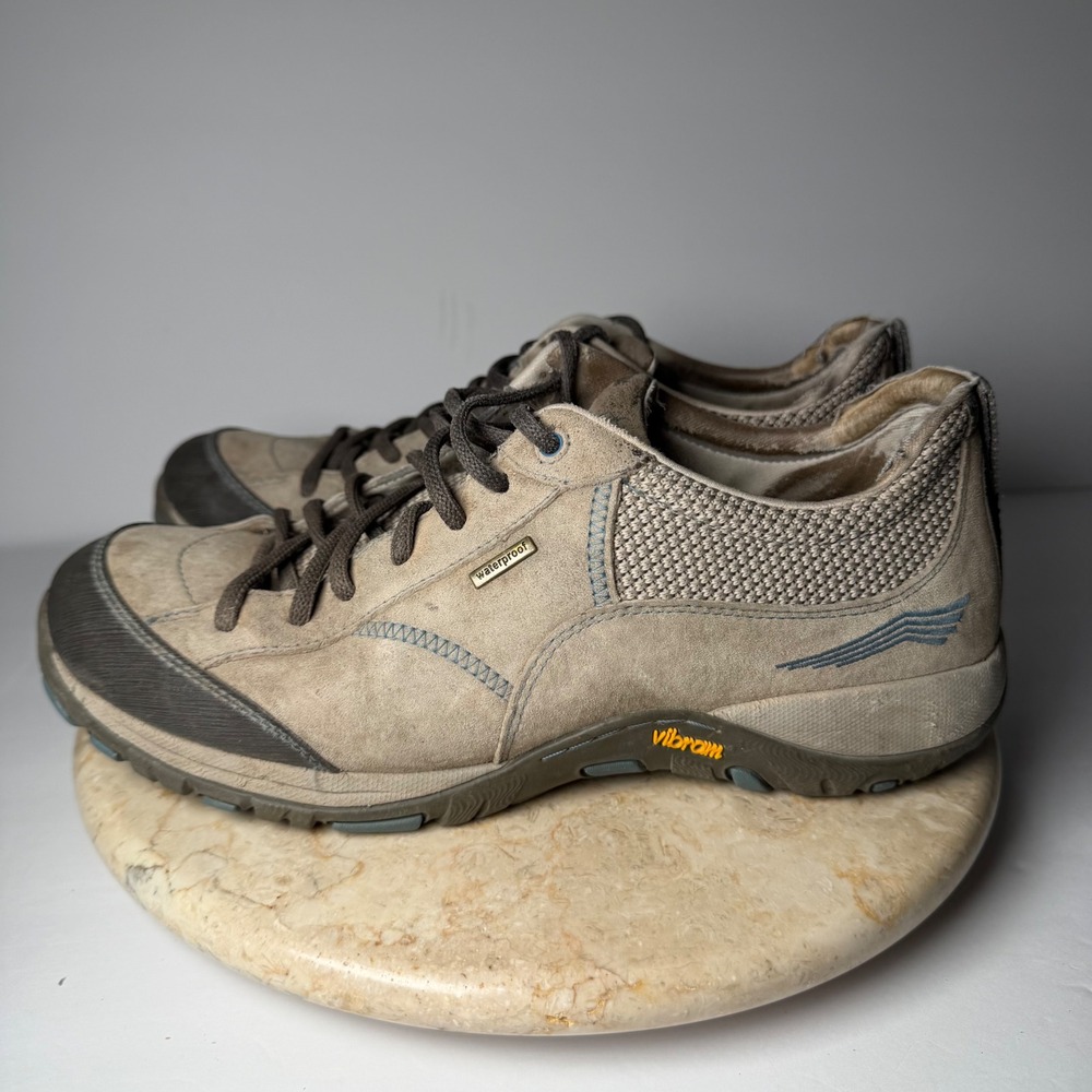 Dansko Paisley Suede Shoes 8 / 41 Grey Waterproof Leather Vibram Hiking